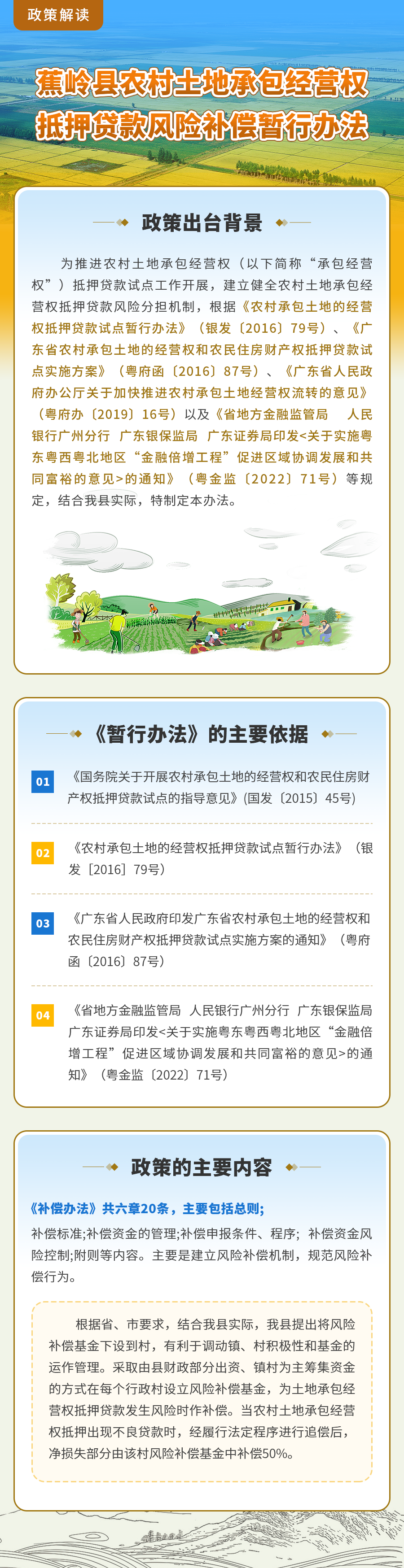 关于对《蕉岭县农村土地承包经营权抵押贷款风险补偿暂行办法》的政策解读.png